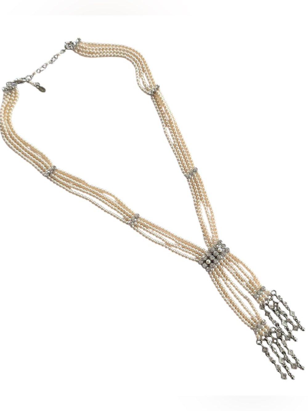 Monet Pearl Fringe Necklace